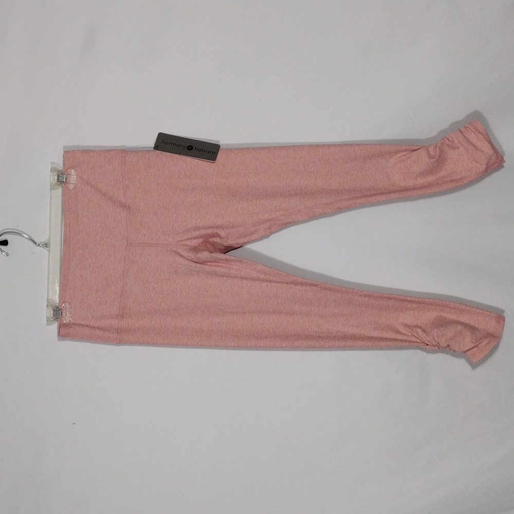 NWT Harmony Balance Lotus Pink Heather Full Dbl Yoga Pants Women's Size Medium